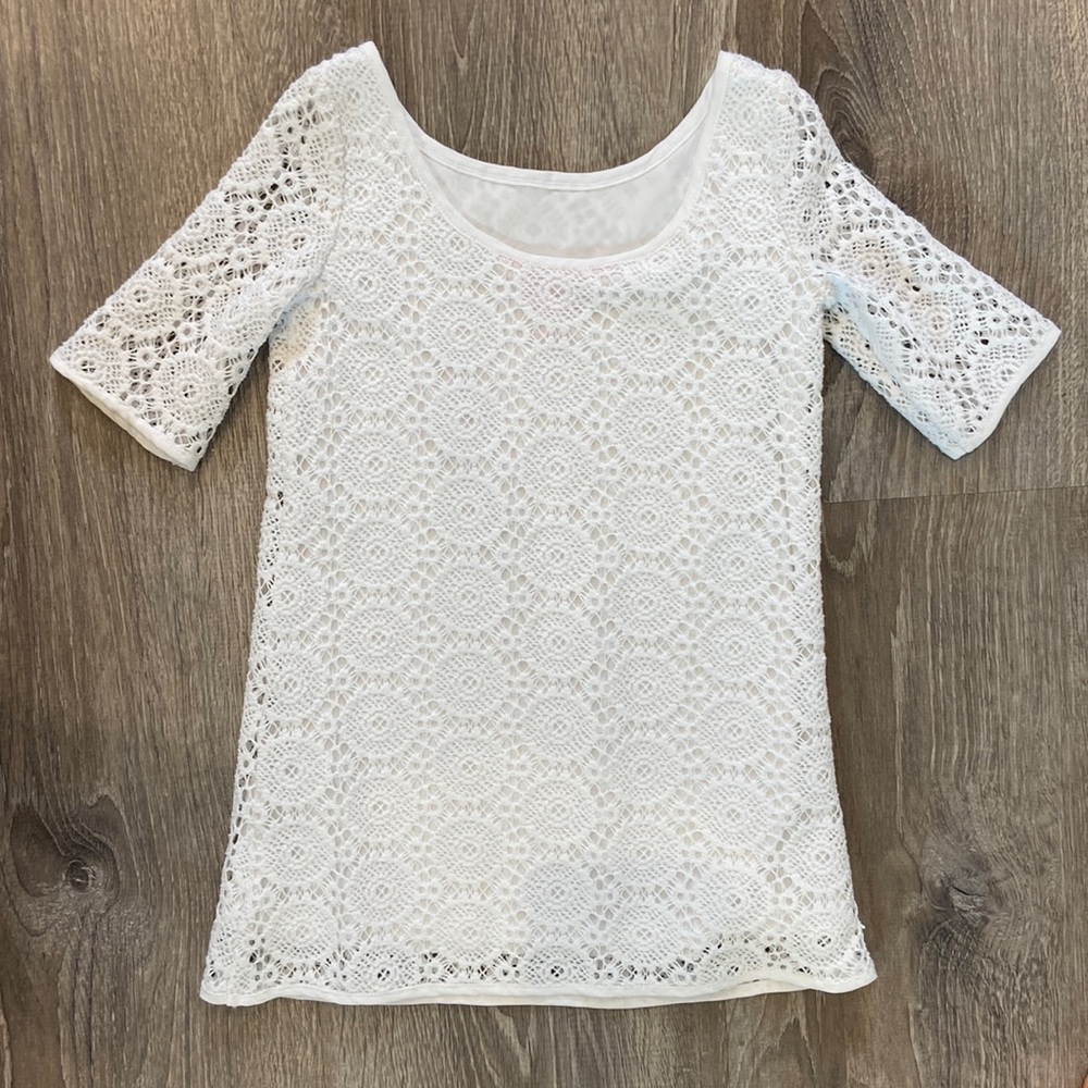 Lilly Pulitzer Toddler Girls White Topanga Lace Dress (XS ~4T)